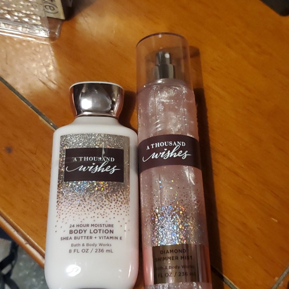 Bath and body works "a thousand wishes" body spray